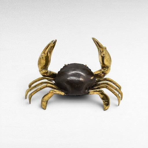 DECORATIVE CRAB BRONZE BLACK & GOLD BIG