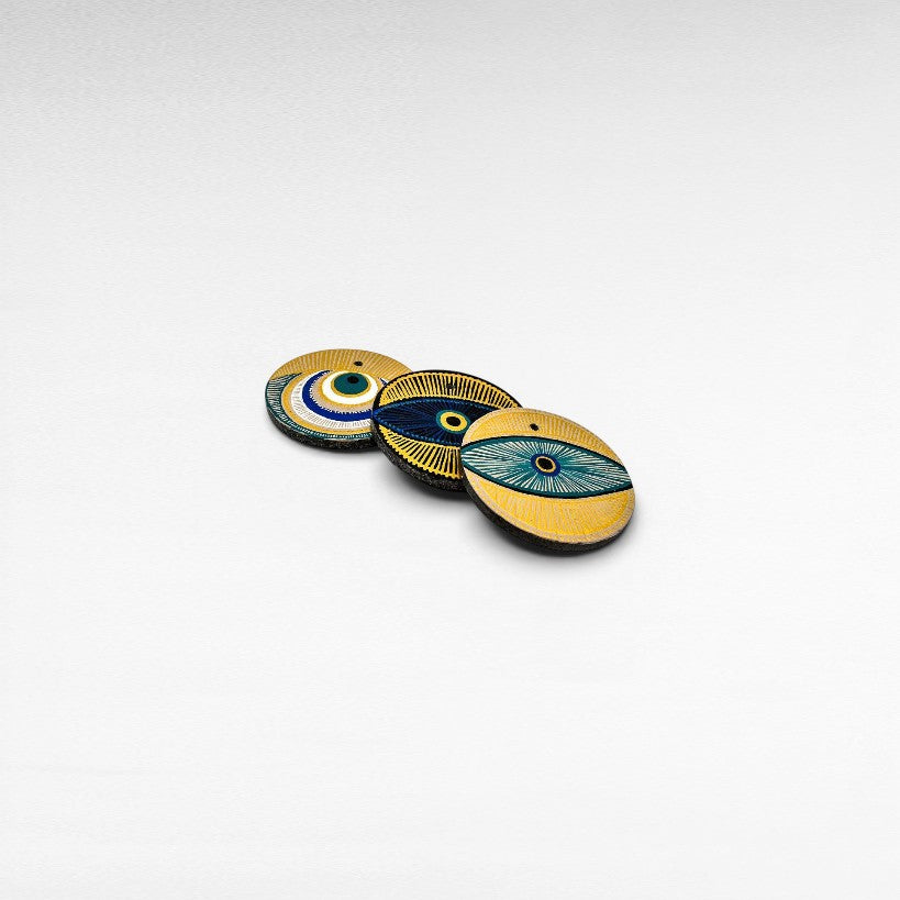 HANDPAINTED STONE CHARM MULTICOLOR - Chora Mykonos