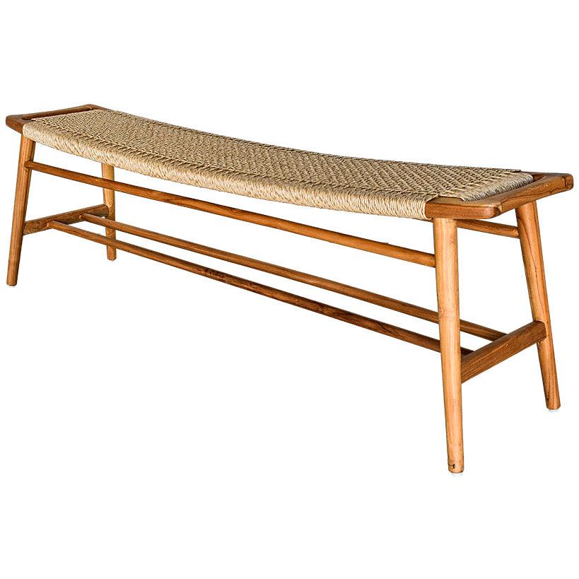 BENCH TEAK WOOD - Chora Mykonos