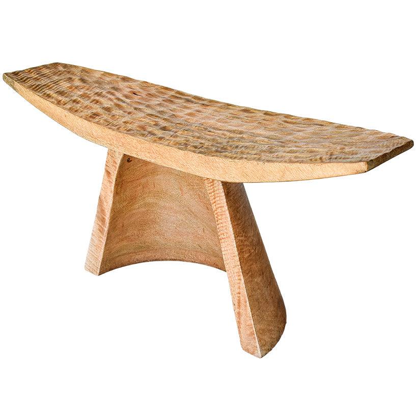 NATURAL MANGO WOOD STOOL 94x30x42 - Chora Mykonos