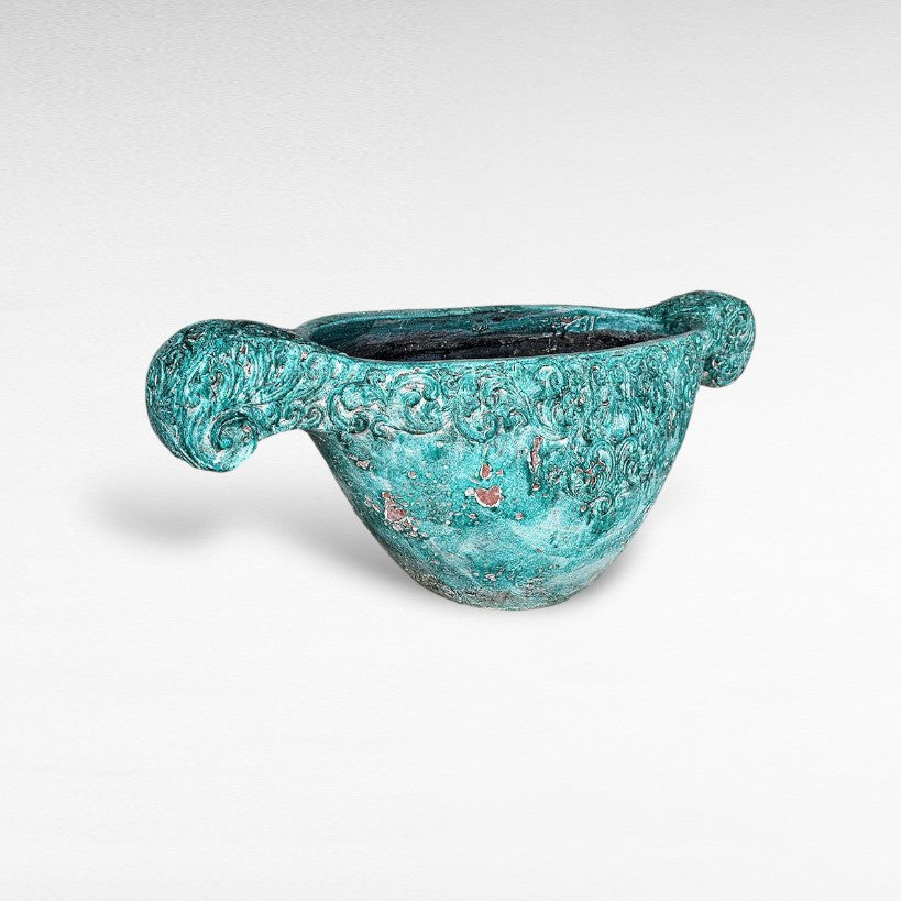 VASE WITH CARVING - Chora Mykonos