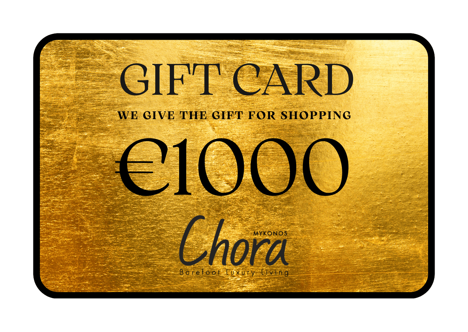 GIFT CARD - Chora Barefoot Luxury Living