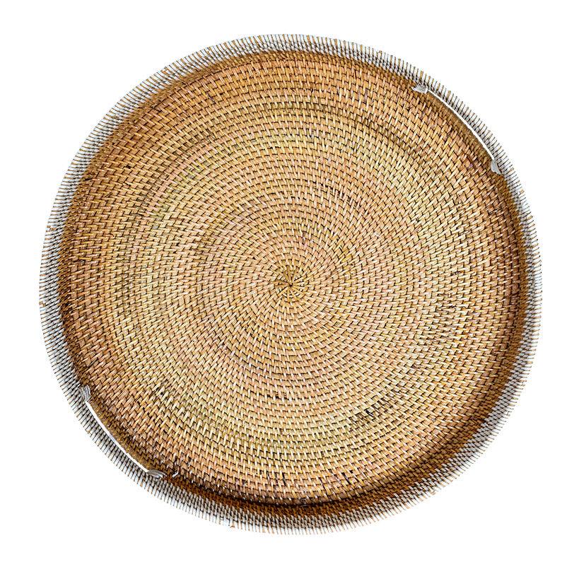 TRAY RATTAN SET OF 3 - Chora Mykonos