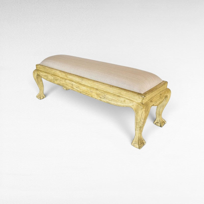BENCH COLOR NATURAL-BLACK 120x40x45cm - Chora Mykonos