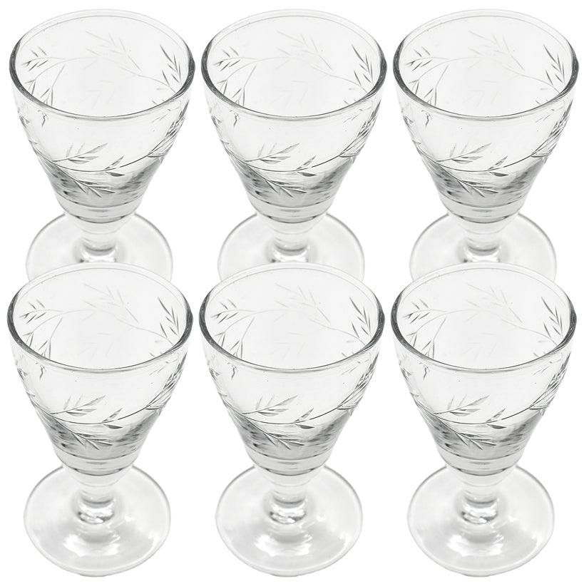 DRINKING GLASS / SET OF 6 7x7x10cm - Chora Mykonos