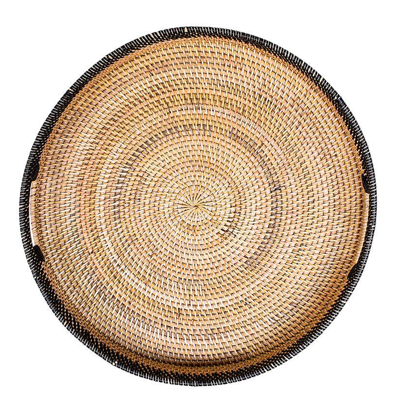TRAY RATTAN SET OF 3 - Chora Mykonos