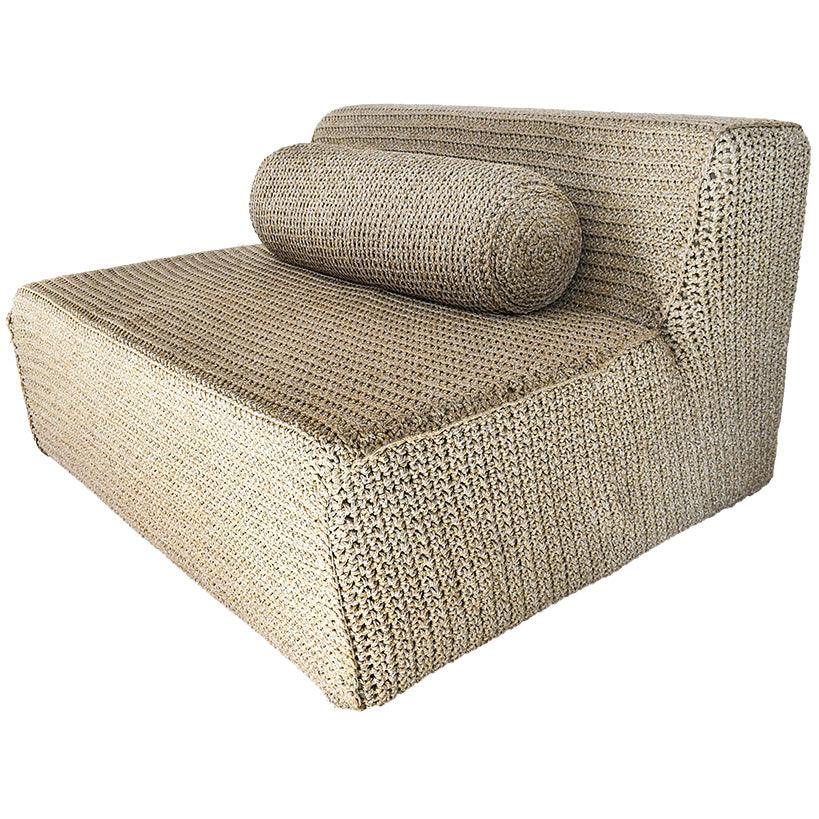 SOFA COLOR BASE P07/10 WITH PILLOWS COLORS P07/04, P07/08, P07/01, P07/03 DIMENSIONS 120x270cm - Chora Mykonos