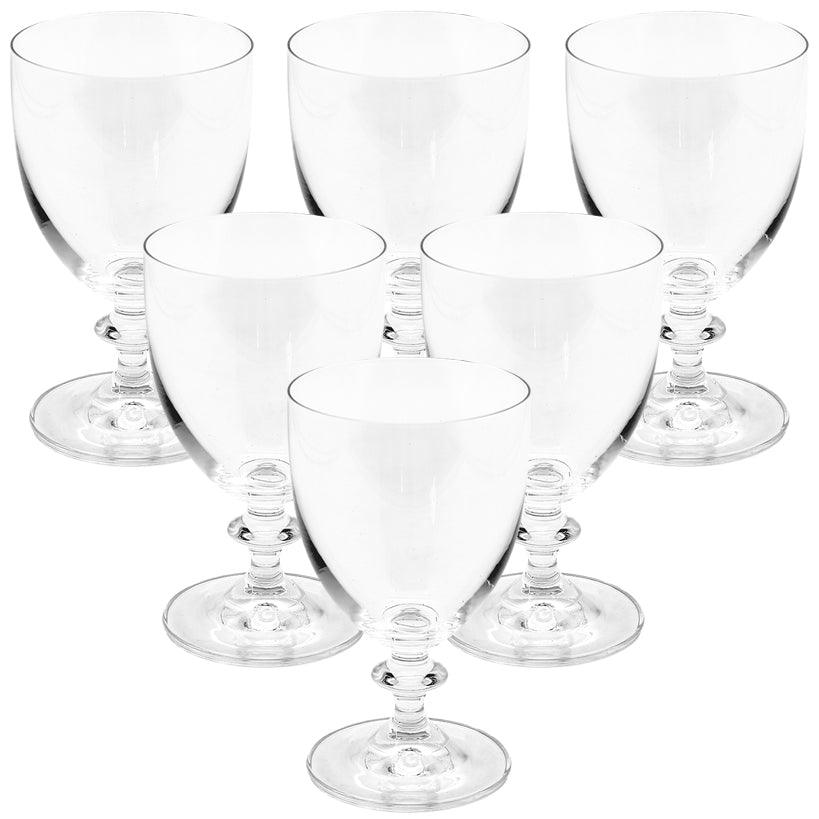 TRANSPARENT STEMMED WATER GLASS 240ml - Chora Mykonos