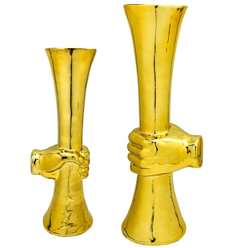 HOLD ME TIGHT VASE GOLD - Chora Mykonos
