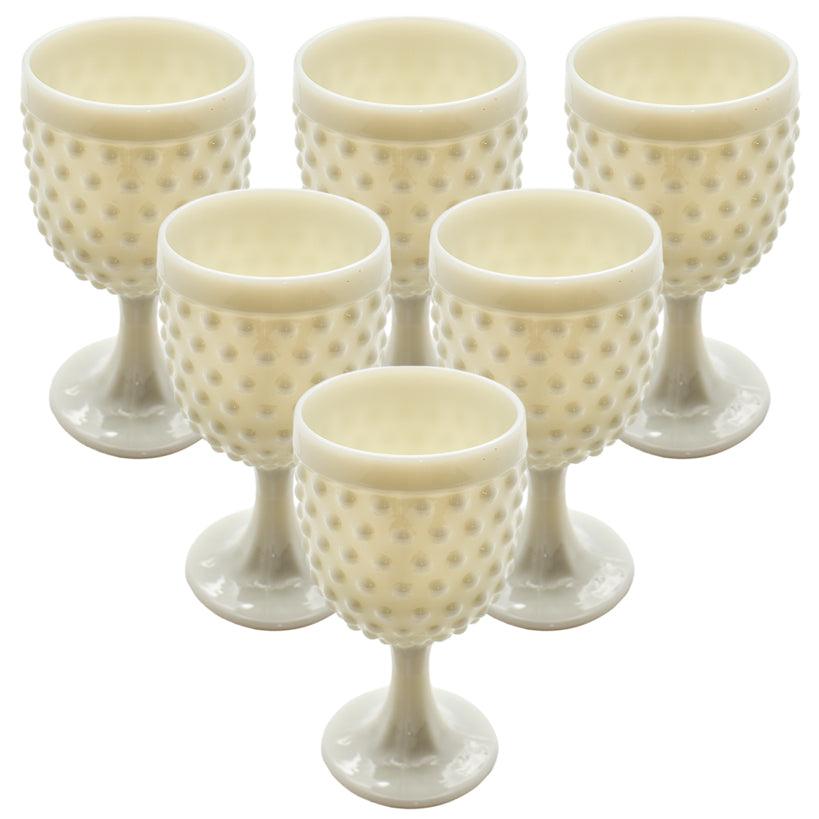 WHITE BUBBLE WINE GLASS 300ml - Chora Mykonos