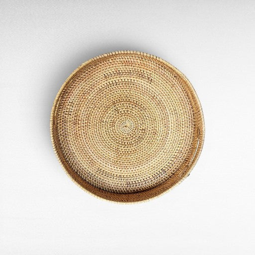 TRAY RATTAN SET OF 3 - Chora Mykonos
