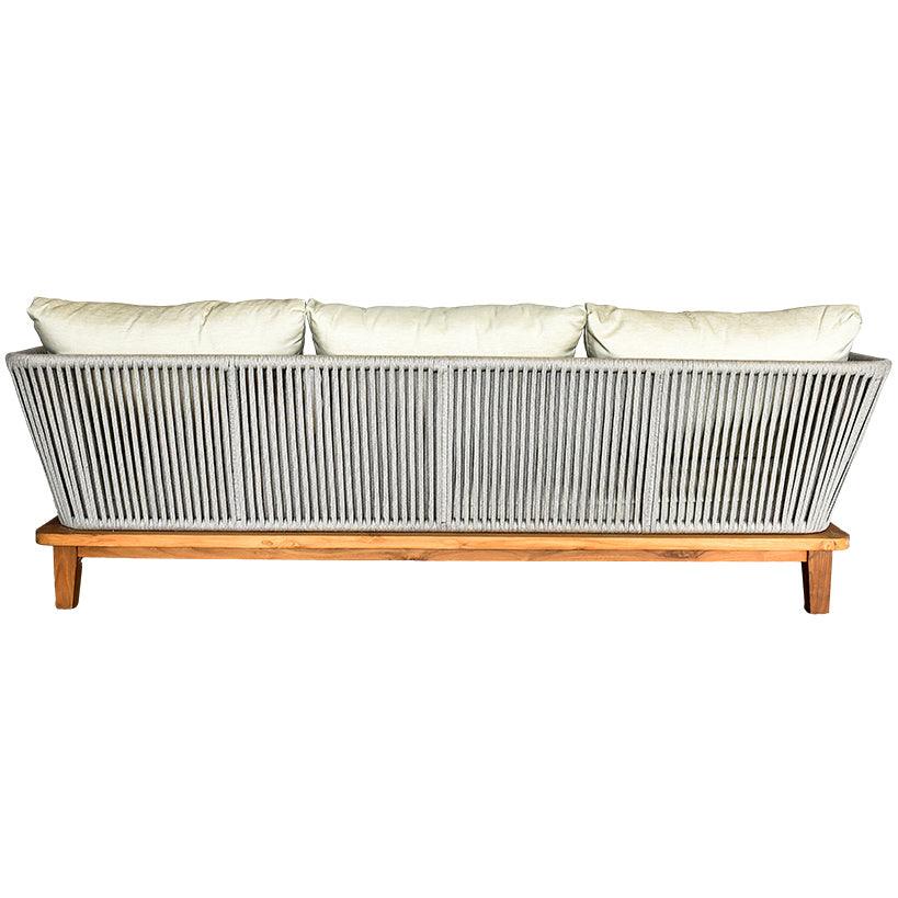 SOFA OVAL W/ ROPE BEIGE 210x100x68cm - Chora Mykonos