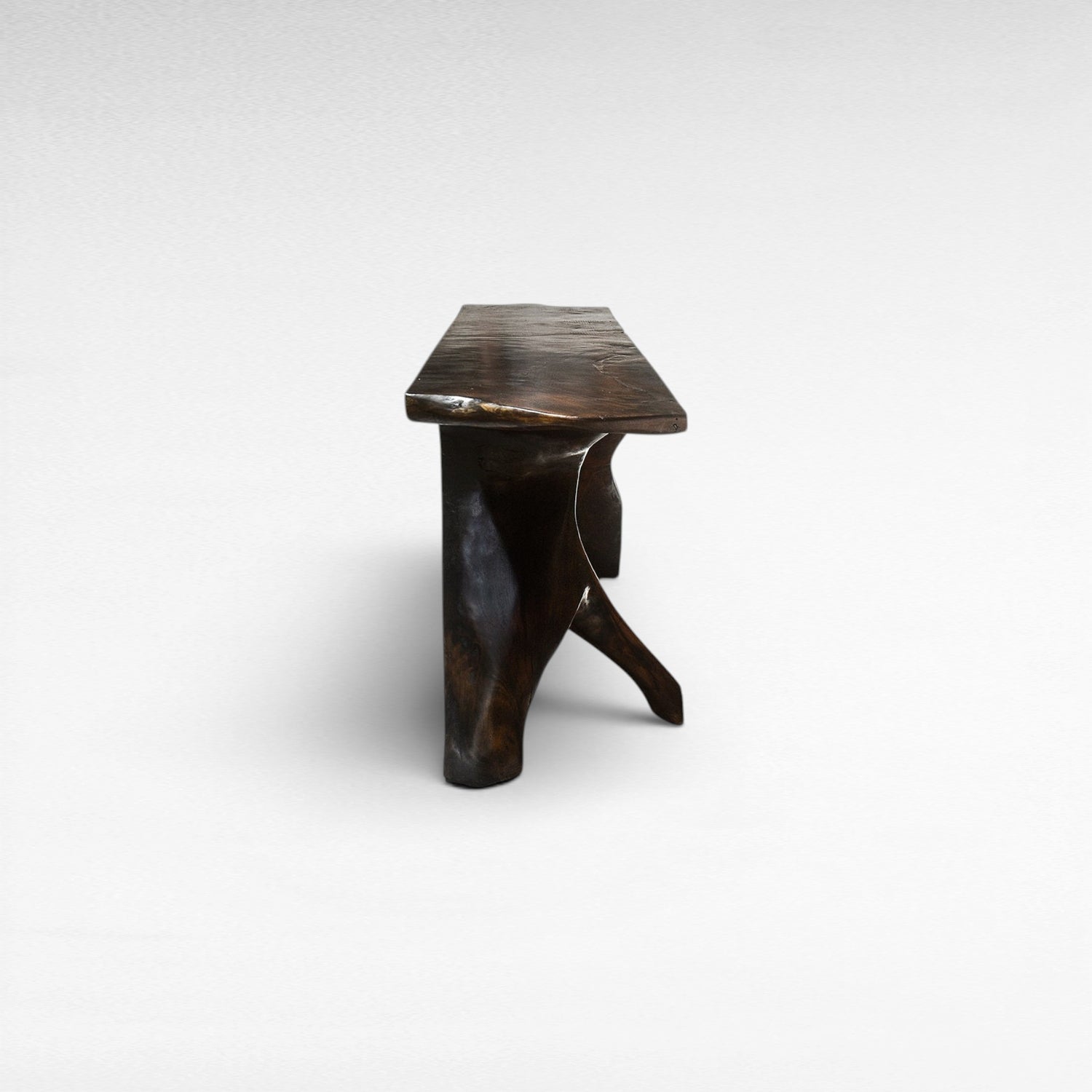MAHOGANY WOOD WITH GLASS DARK BROWN COLOR W180 |D45 |H80 CM