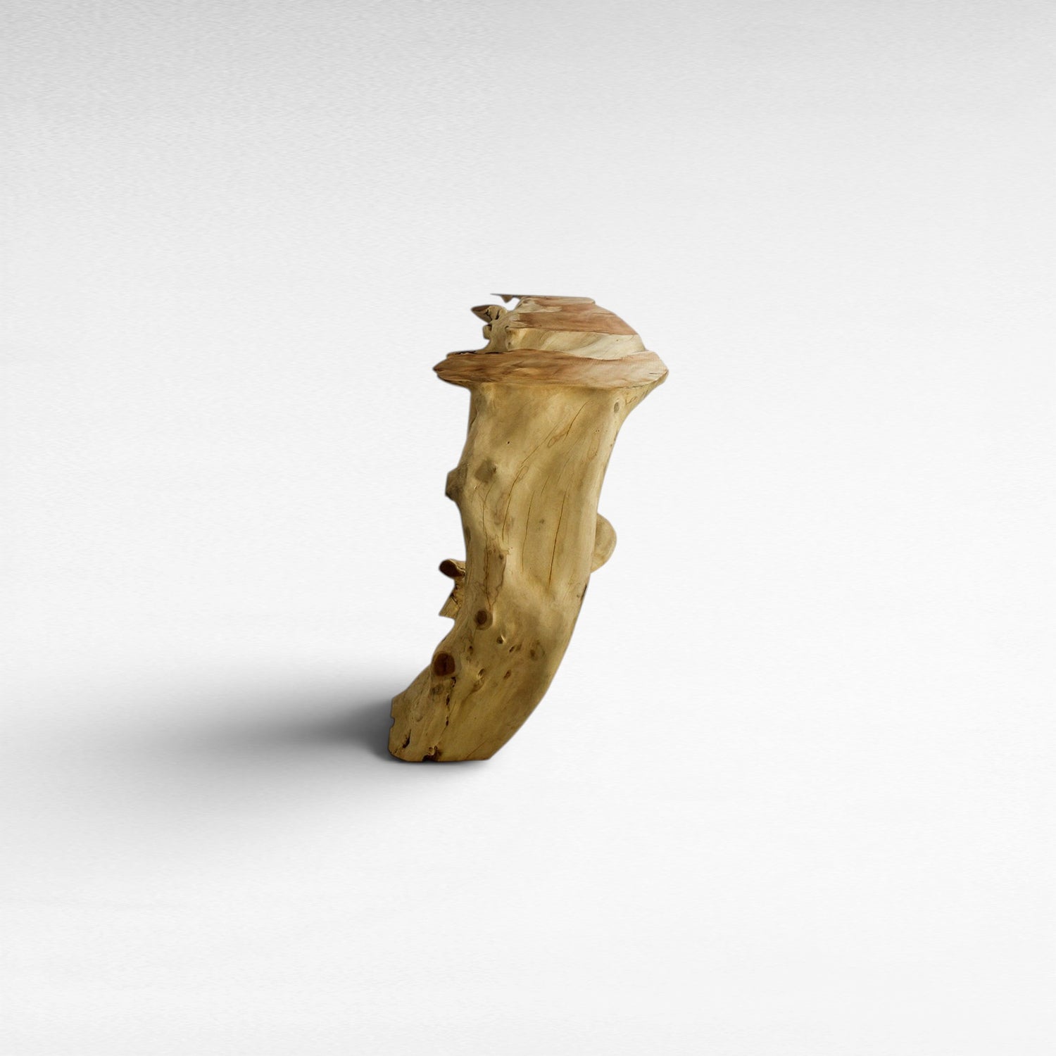 TEAK WOOD WITH GLASS NATURAL COLOR W250 |D50 |H80 CM