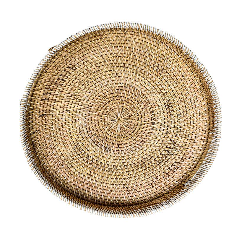TRAY RATTAN SET OF 3 - Chora Mykonos