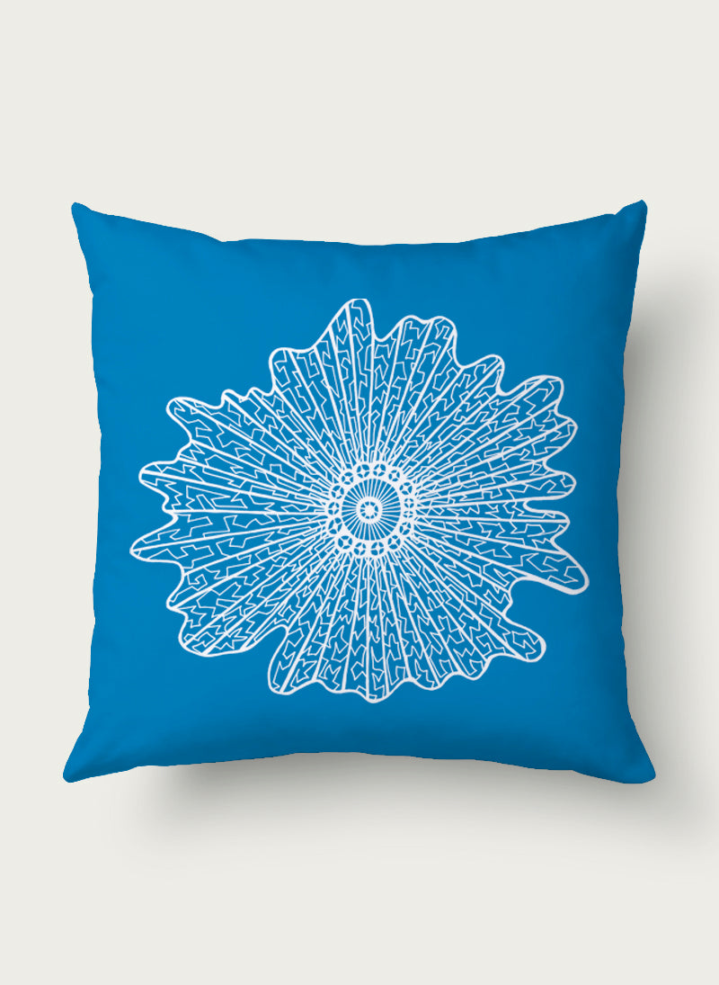 LEAF CORAL BOLD BLUE AZUR 60X60cm