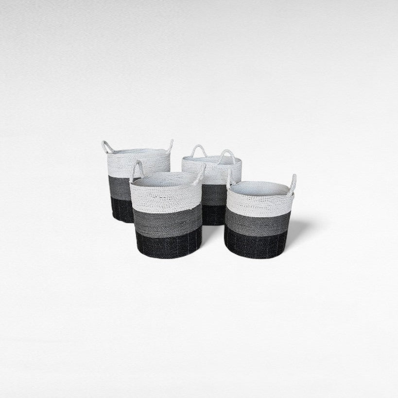 BASKETS SYNTHETIC RATTAN SET OF 4