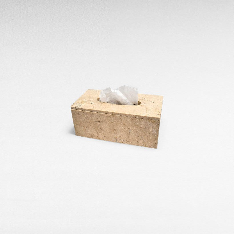 BATHROOM NAPKIN HOLDER MARBLE BEIGE W25 |D12 |H10 CM