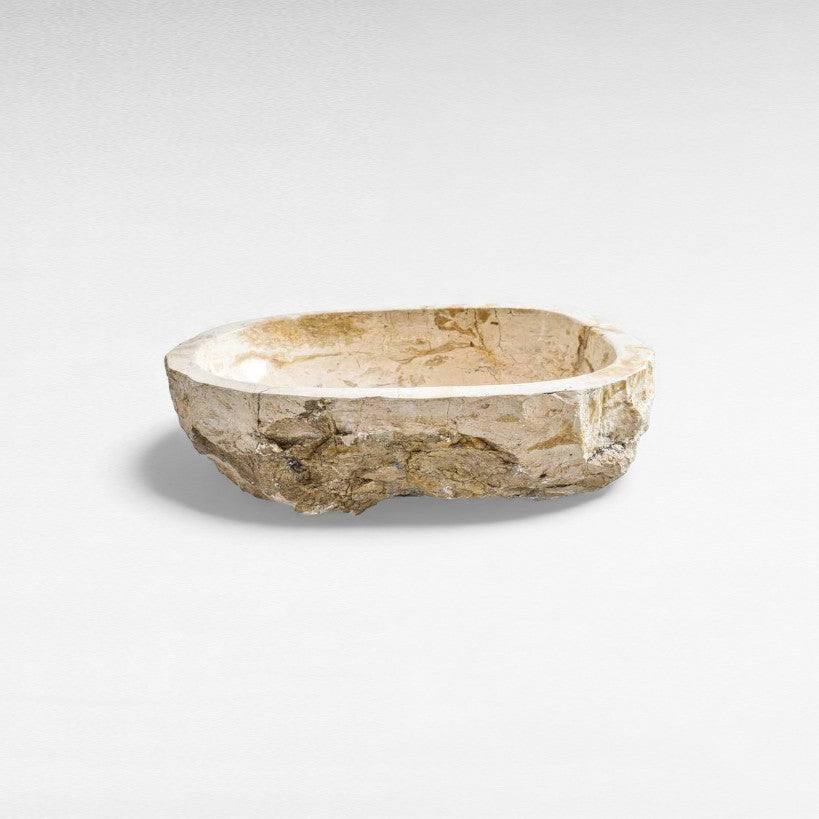 BATHROOM SINK STONE BEIGE W55 |D43 |H15 CM