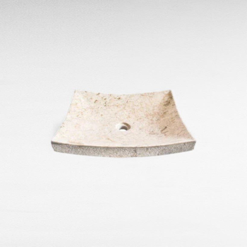 BATHROOM SINK MARBLE BEIGE W50 |D40 |H12 CM