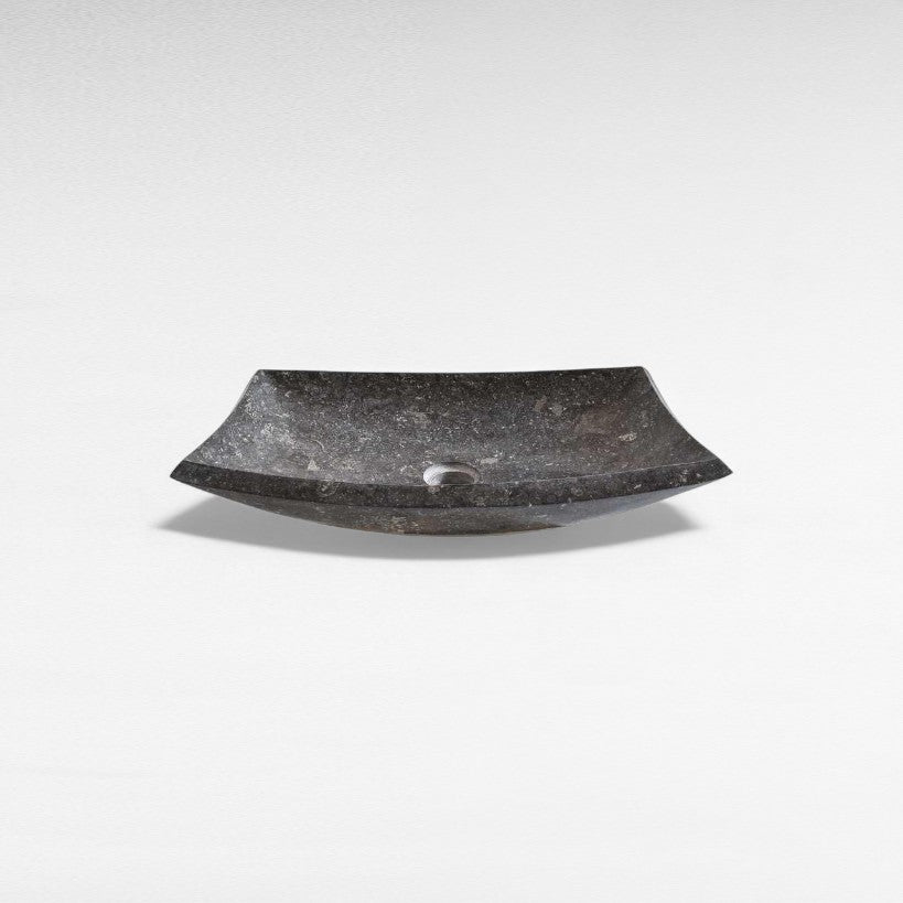 BATHROOM SINK MARBLE DARK GREY W50 |D30 |H13 CM