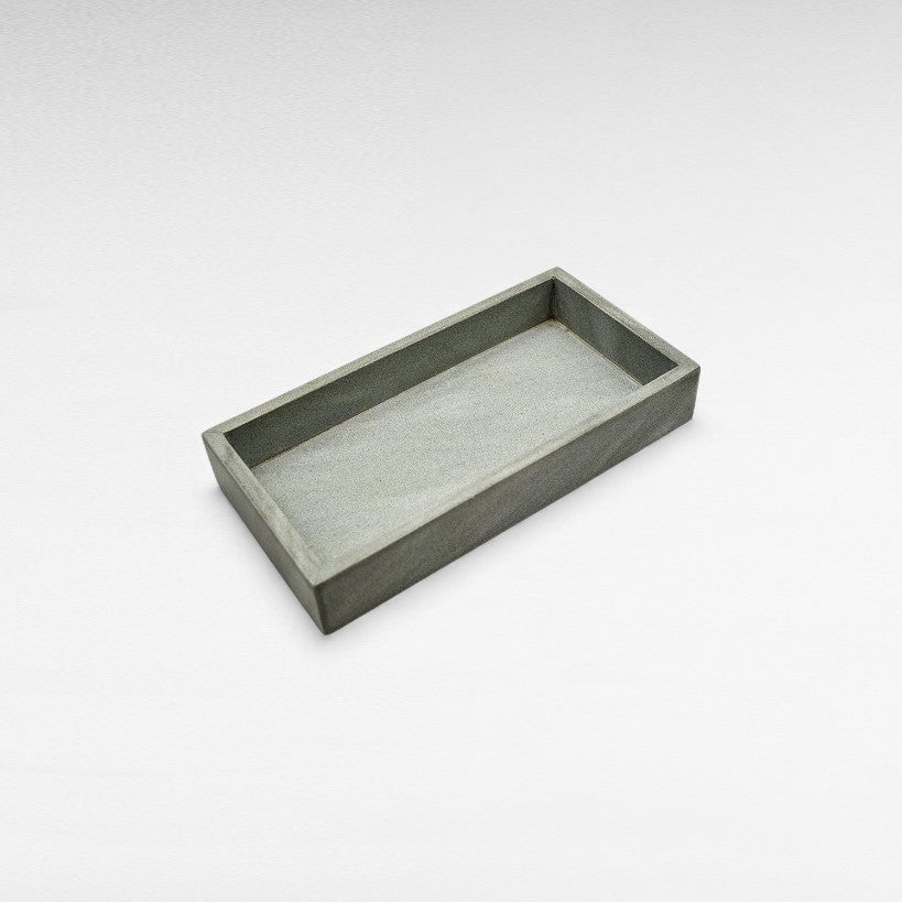 GREY TRAY 27x14x5cm