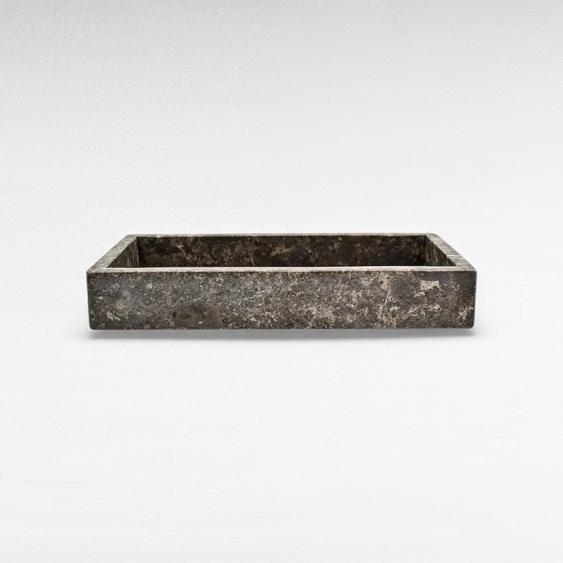 GREY MARBLE TRAY 27x14x5cm