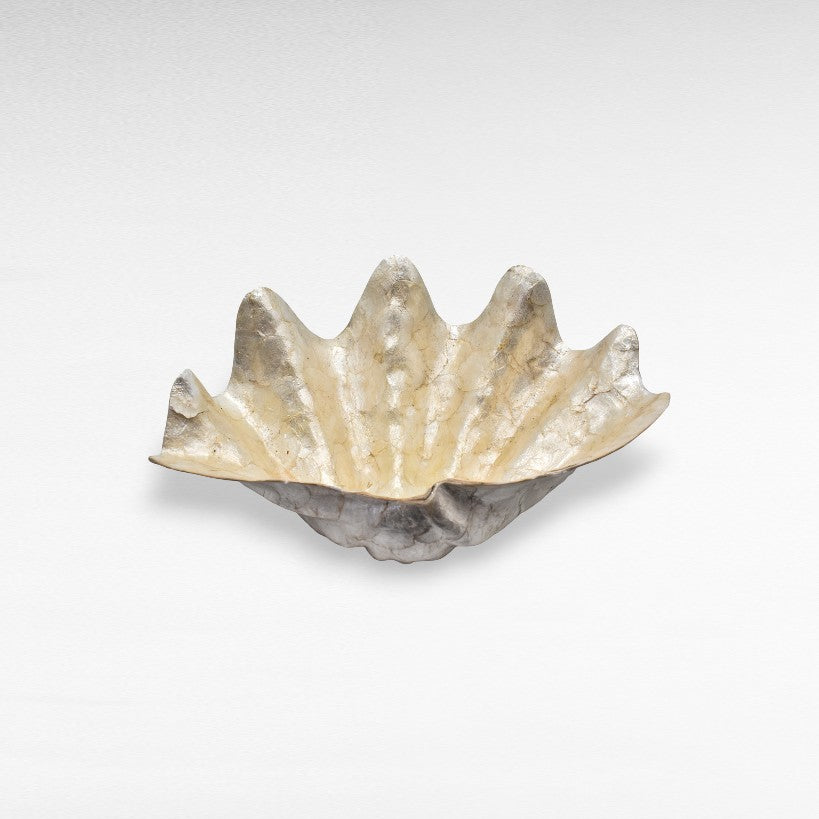 DECOR BOWL MOTHER OF PEARL WHITE 30x40x15cm