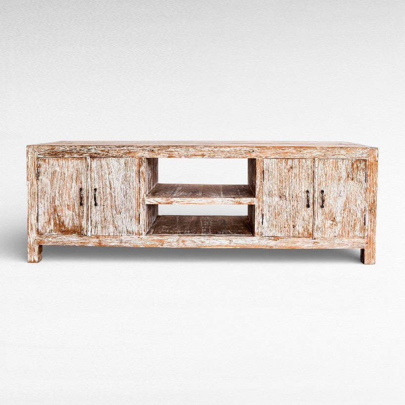 BUFFET TEAK WOOD WHITEWASHED W150 |D40 |H50 CM