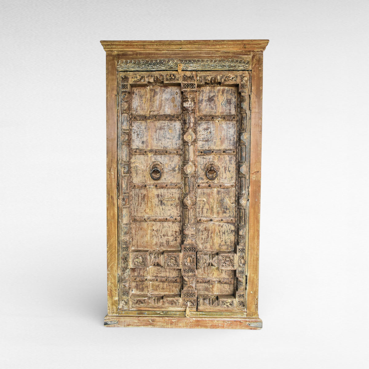 Light Brown Natural Wood Cabinet W112 |D50 |H195 cm