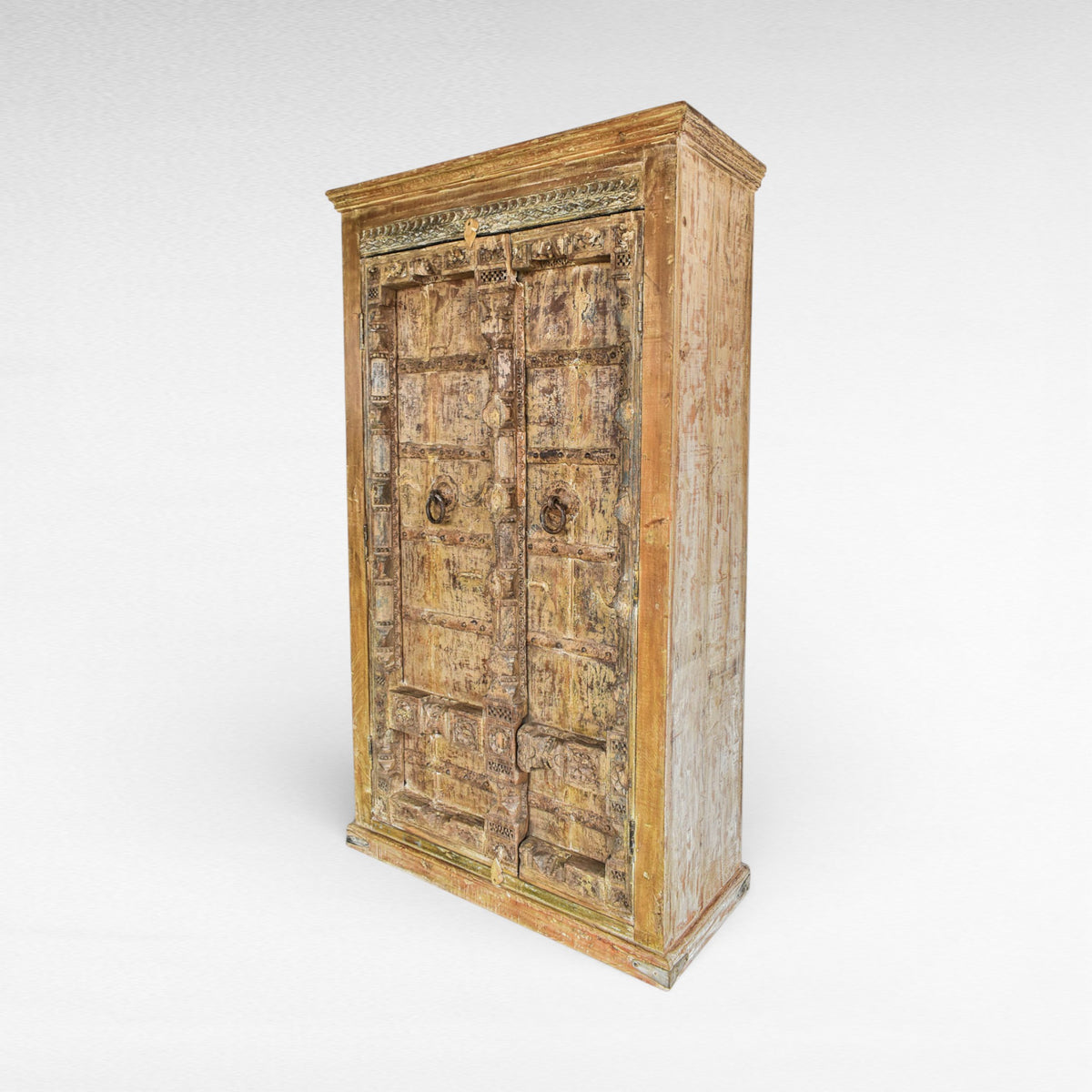 Light Brown Natural Wood Cabinet W112 |D50 |H195 cm