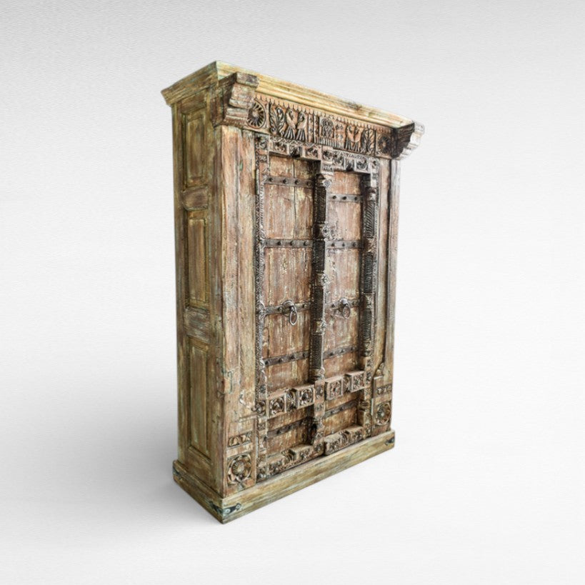 WOODEN CABINET W120 |D45 |H195 cm