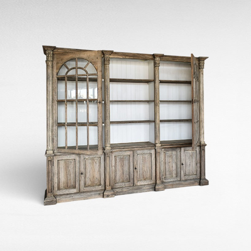 BIBLIOTHEQUE TEAK & DURIAN TEAK WOOD W280 |D50 |H235 cm
