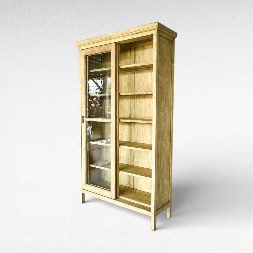 VITRINE OLIVE COLOR CEDAR & DURIAN WOOD W120 |D40 |H210 cm