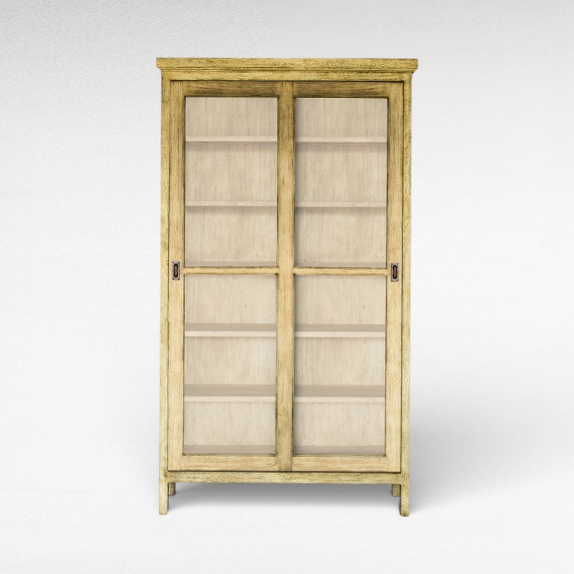 VITRINE OLIVE COLOR CEDAR & DURIAN WOOD W120 |D40 |H210 cm