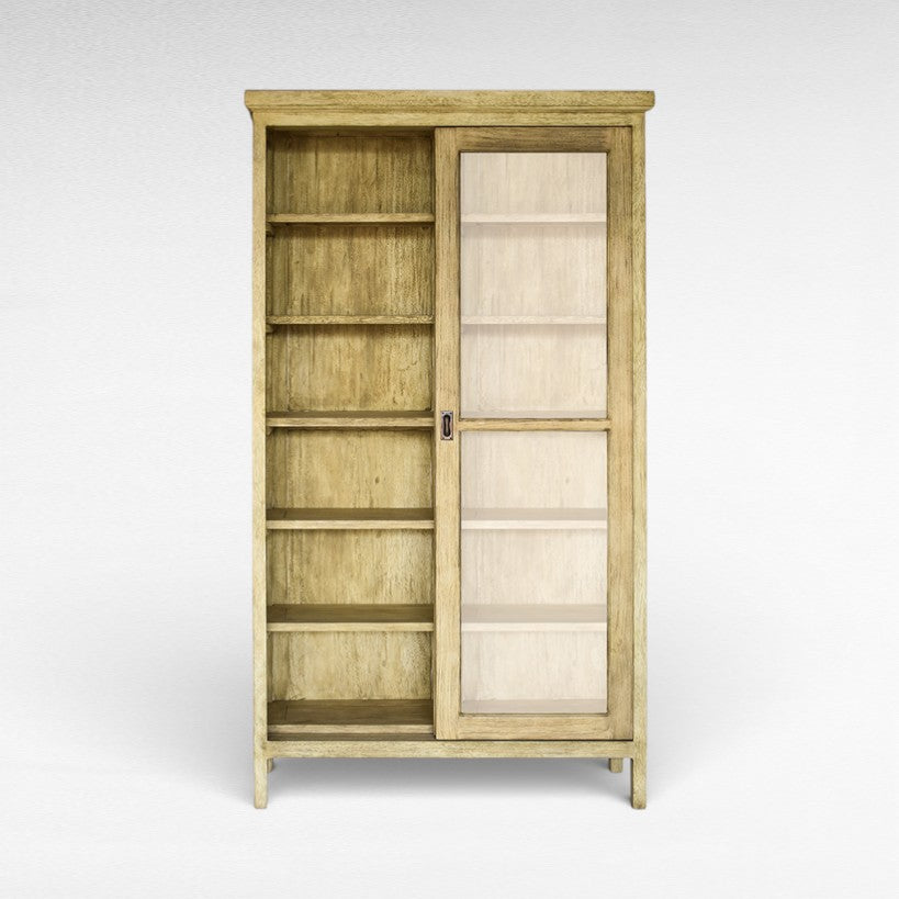 VITRINE OLIVE COLOR CEDAR & DURIAN WOOD W120 |D40 |H210 cm