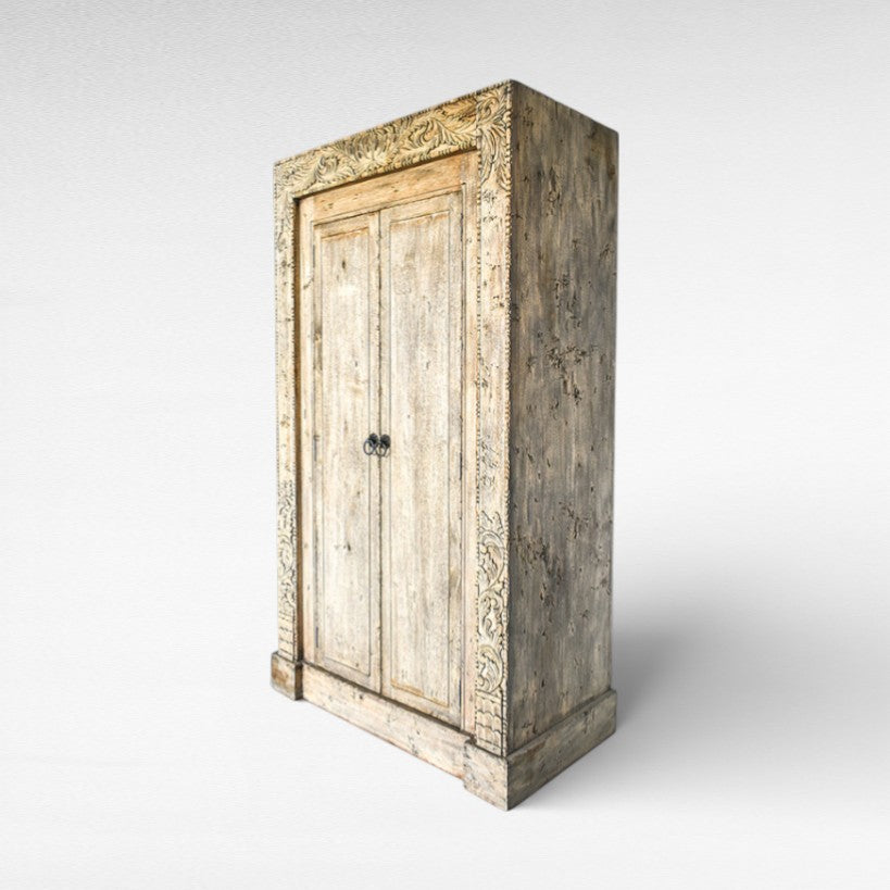 CUPBOARD CABINET OLIVE COLOR AND DURIAN WOOD W110 |D60 |H220 cm