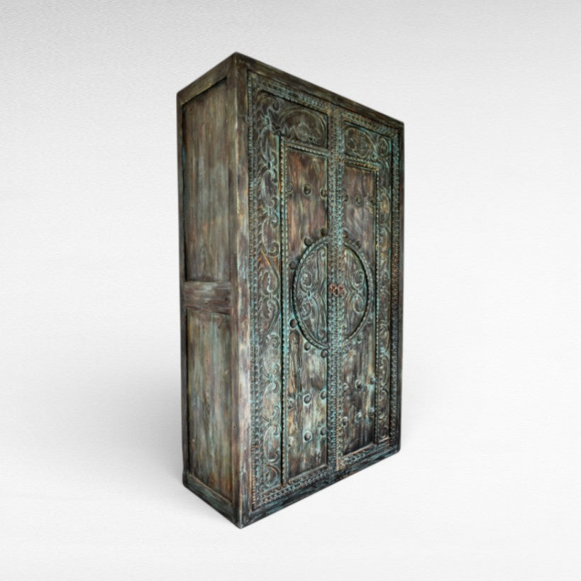 CUPBOARD WITH CARVING W150 |D55 |H220 cm
