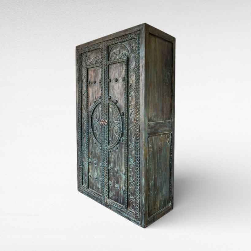 CUPBOARD WITH CARVING W150 |D55 |H220 cm