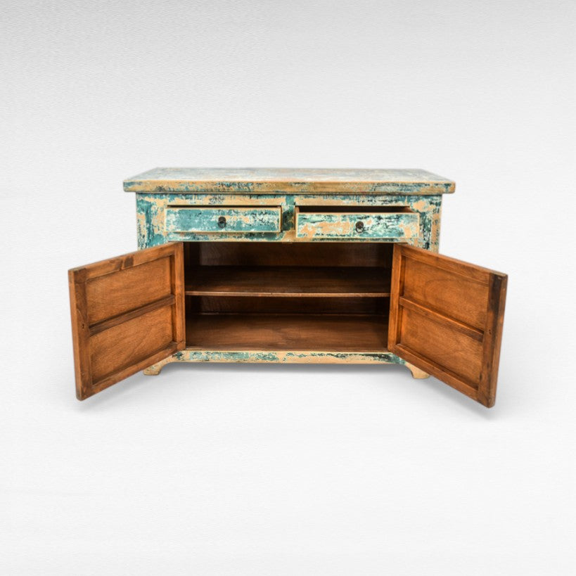 ANTIQUE TURQUOISE BUFFET W120 |D50 |H80 cm