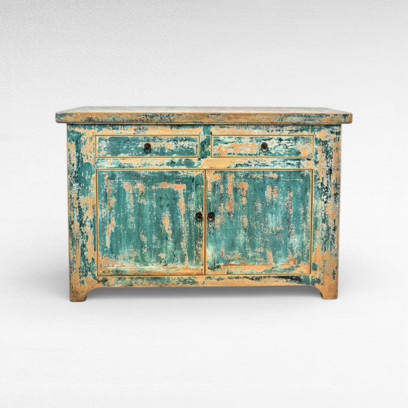ANTIQUE TURQUOISE BUFFET W120 |D50 |H80 cm