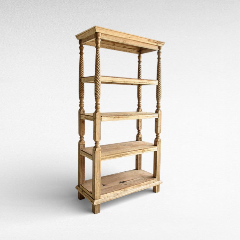Cupboard Rack Wood Bleached W100 |D45 |H200 cm