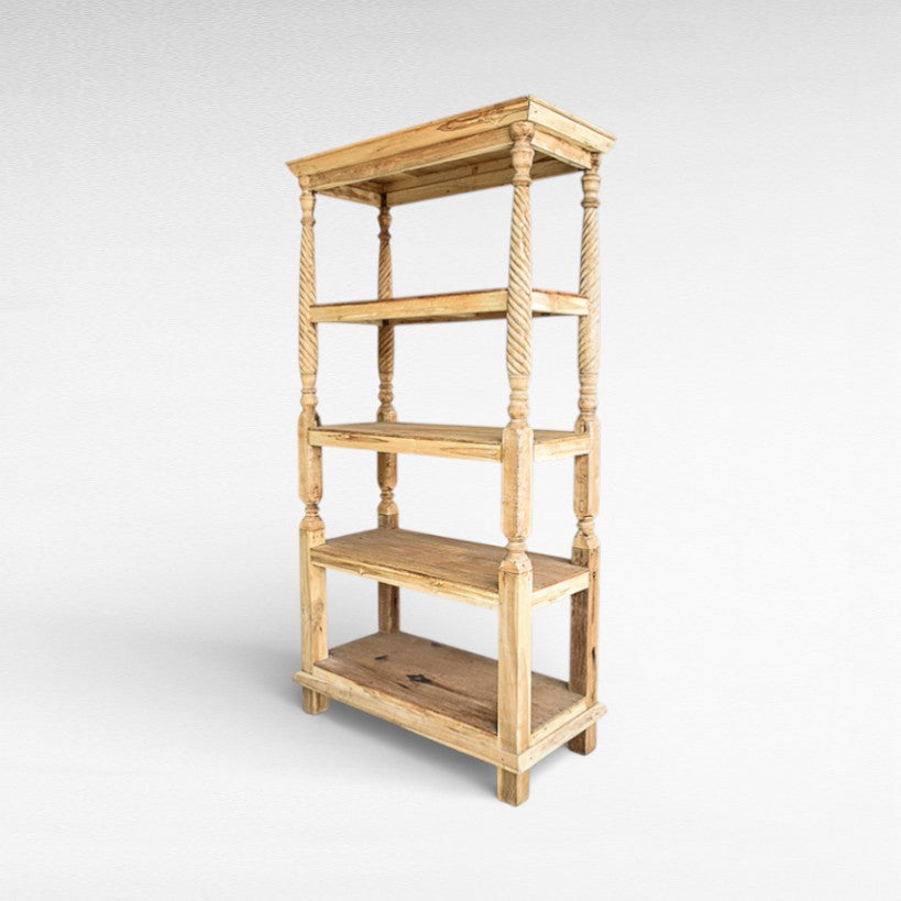Cupboard Rack Wood Bleached W100 |D45 |H200 cm