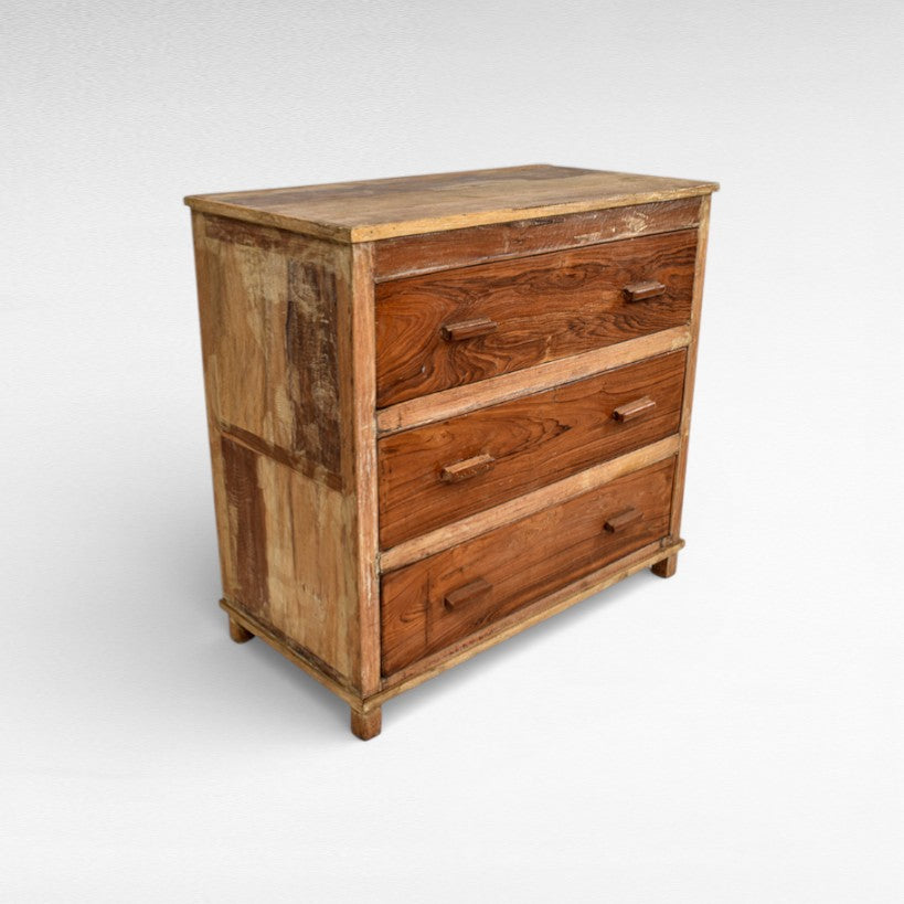 TEAK WOOD DRAWER BUFFET W95 |D48 |H91 cm
