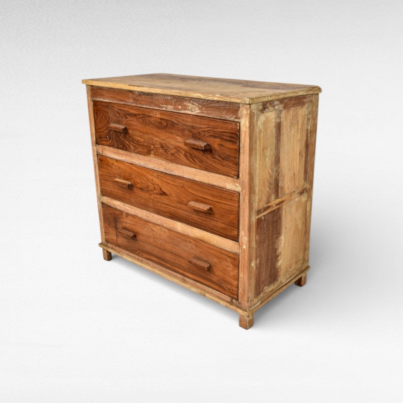 TEAK WOOD DRAWER BUFFET W95 |D48 |H91 cm