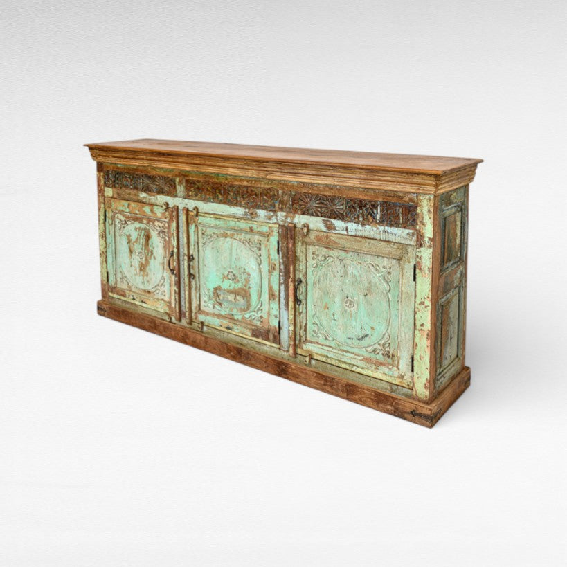 TEAK WOOD BUFFET W200 |D48 |H105 cm