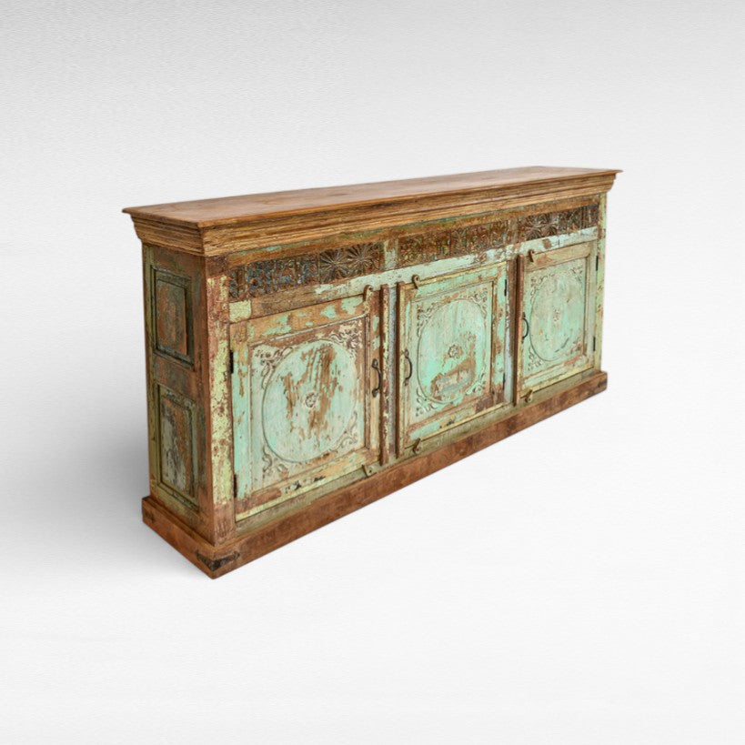 TEAK WOOD BUFFET W200 |D48 |H105 cm