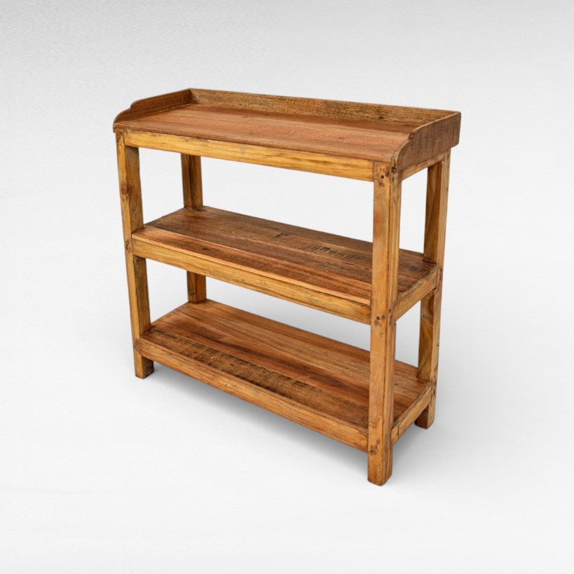 TEAK WOOD RACKS W76 |D26 |H74 cm