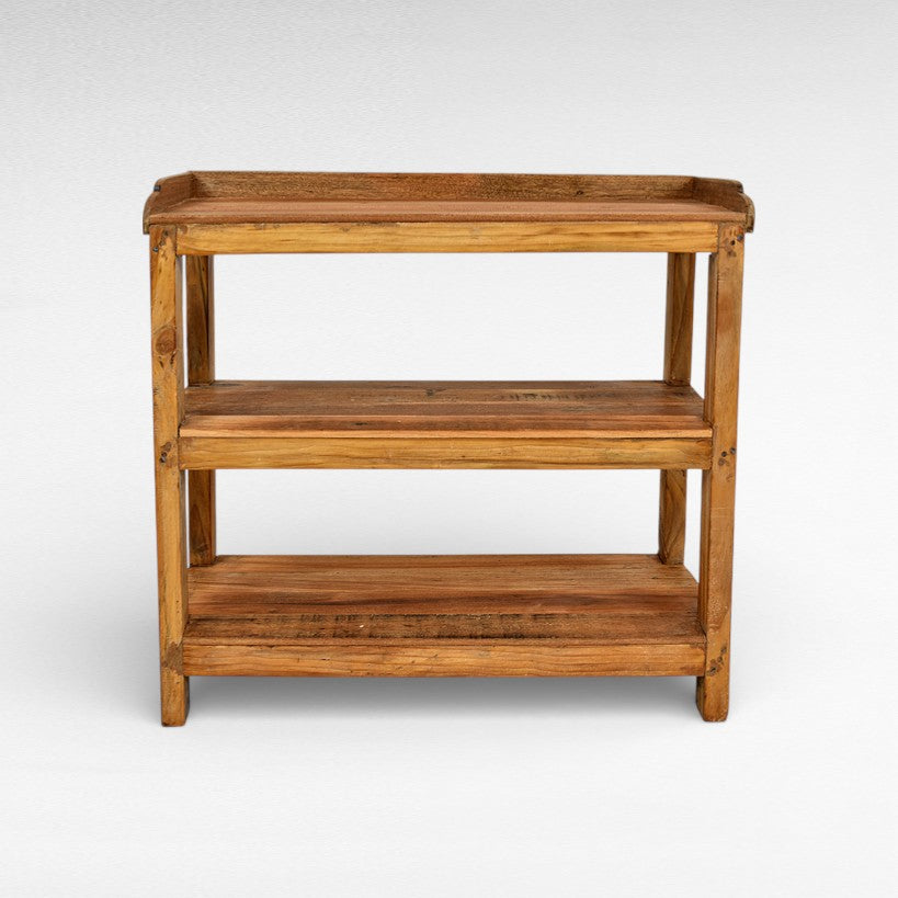 TEAK WOOD RACKS W76 |D26 |H74 cm