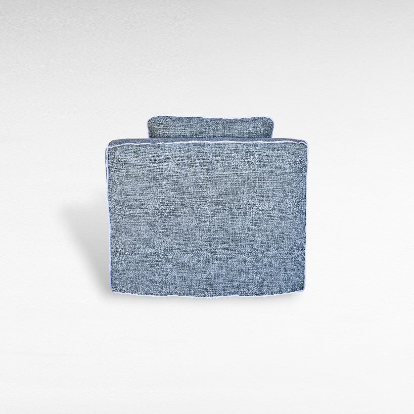 ARMCHAIR WITH COTTON BOUCLE FABRIC W90 |D100 | H80 CM